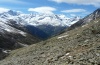 Erebia pluto: Habitat im Wallis, wo auch Arctia flavia vorkommt. [N]